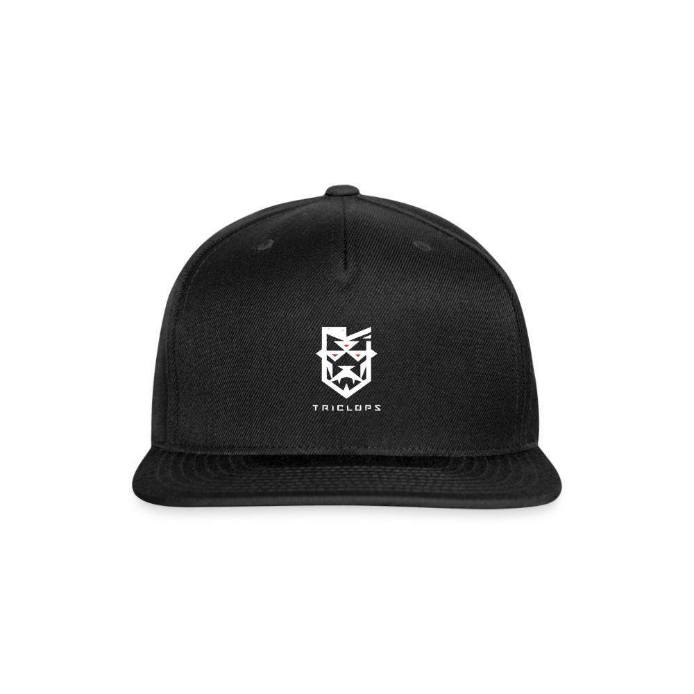 Snapback Baseball Cap - black