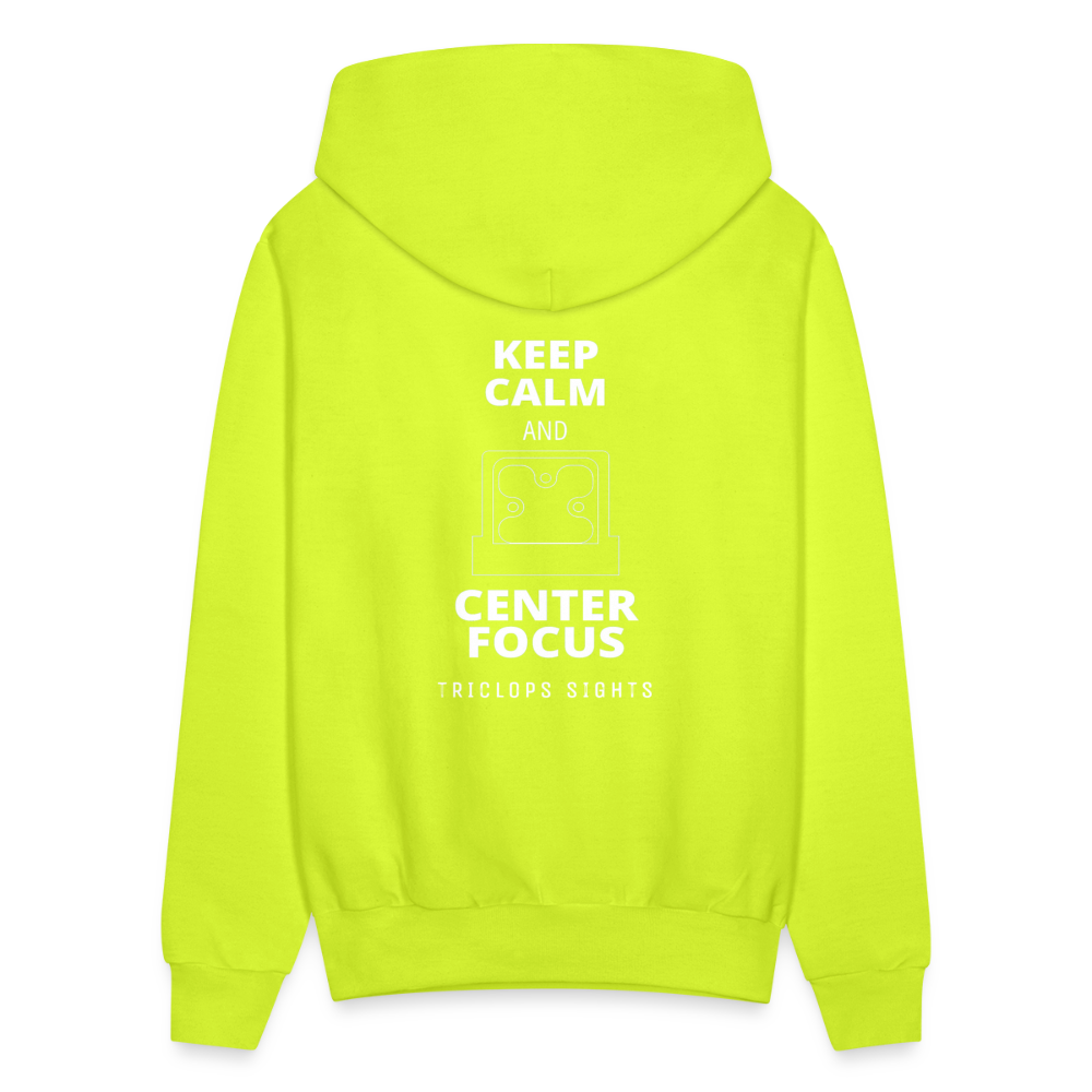 Keep Calm Hoody - safety green