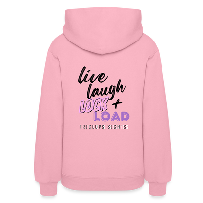 Live Laugh Lock + Load Hoody - classic pink